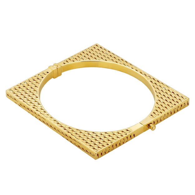 Bracele d'or de dame. cadeau de femme de bijoux élégant.