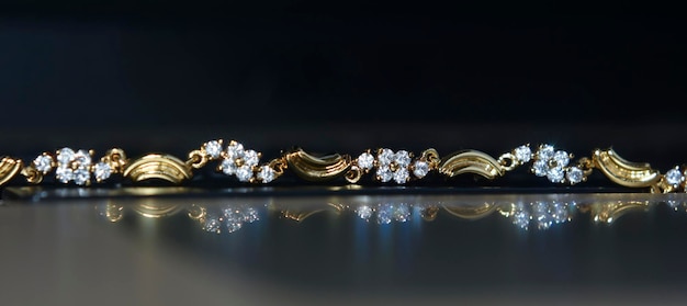 bracelet en or avec diamants