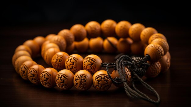 Bracelet à perles avec un tassel