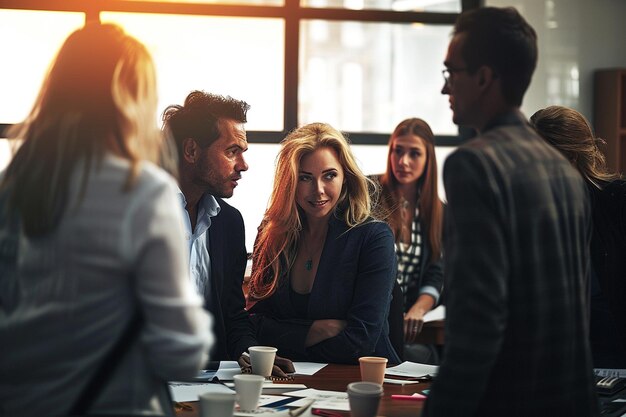 Brainstorming d'équipe de réunion professionnelle