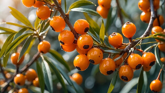 branche d'épinette mûre dans la nature