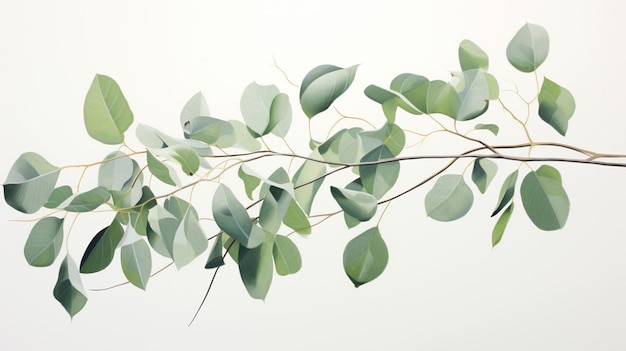 Une branche d'eucalyptus parfaite