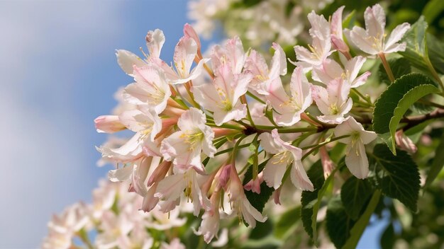 Photo une branche de tilleul en fleurs