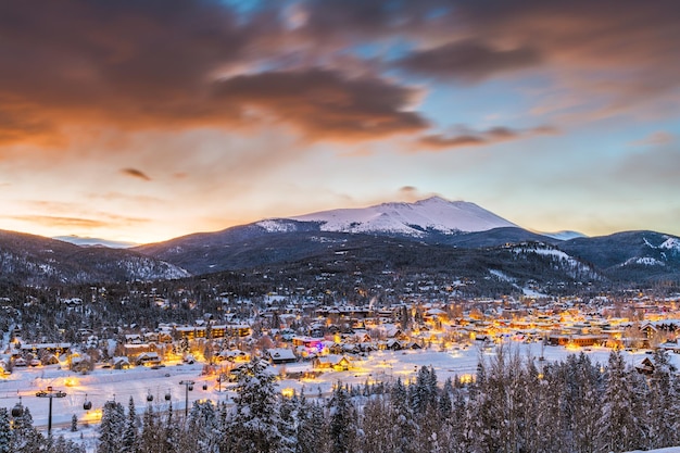 Breckenridge Colorado USA en hiver