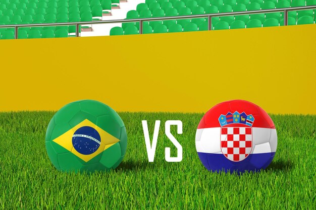 Brésil VS Croatie au stade