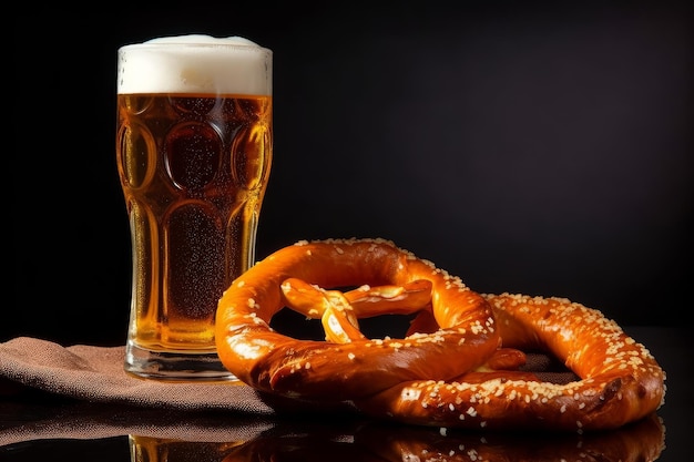 Bretzel bière salée Generate Ai