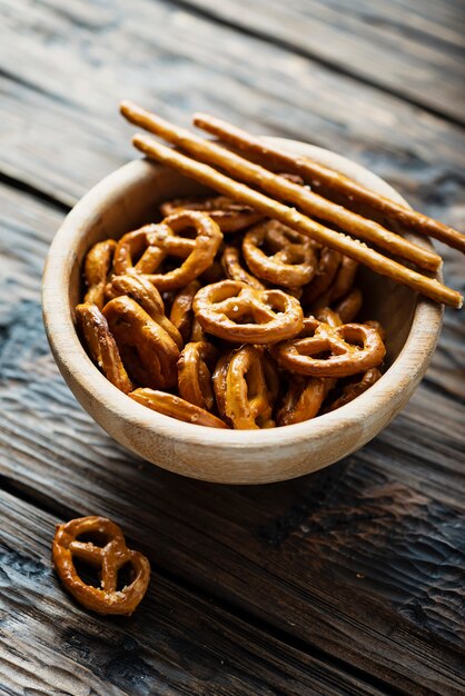 Bretzels au sel du centre commercial