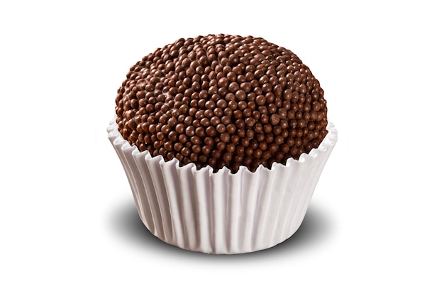 Brigadeiro brésilien traditionnel isolé