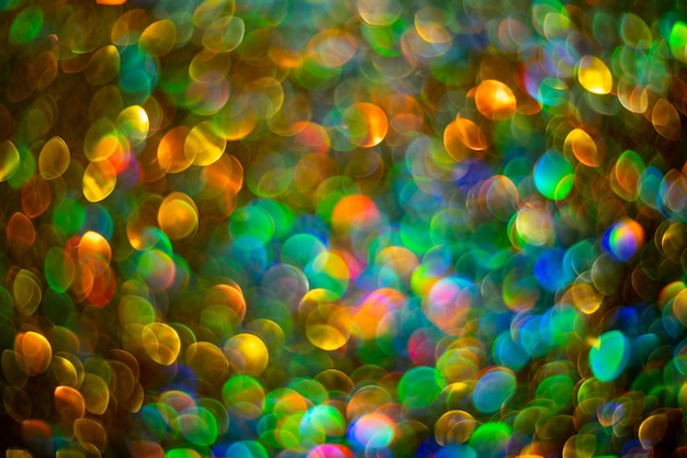 Brillant brillant brillant bokeh art fond festif abstrait coloré avec bokeh défocalisé