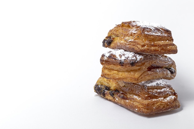 Brioches maison au chocolat et sucre glace