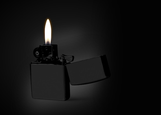 Briquet Illustration 3D isolé sur fond noir