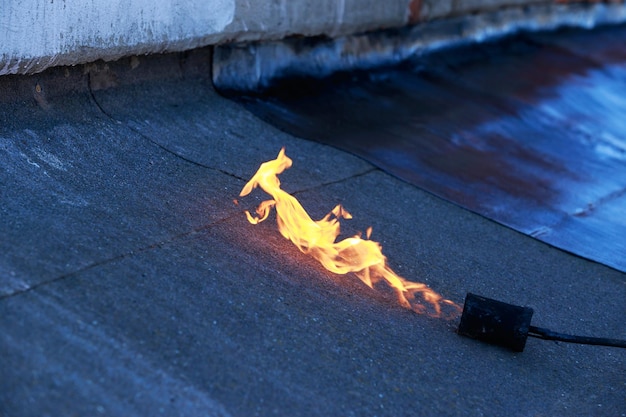 Briseur à gaz avec feu