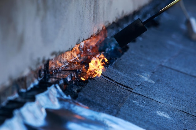 Briseur à gaz avec feu