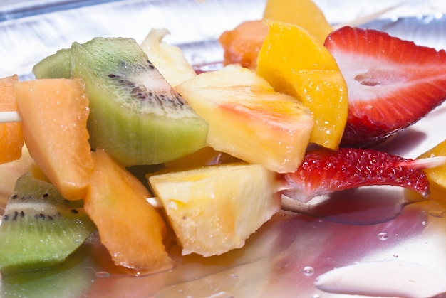 Brochettes de fruits