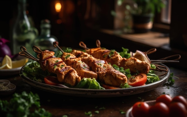 Brochettes de poulet