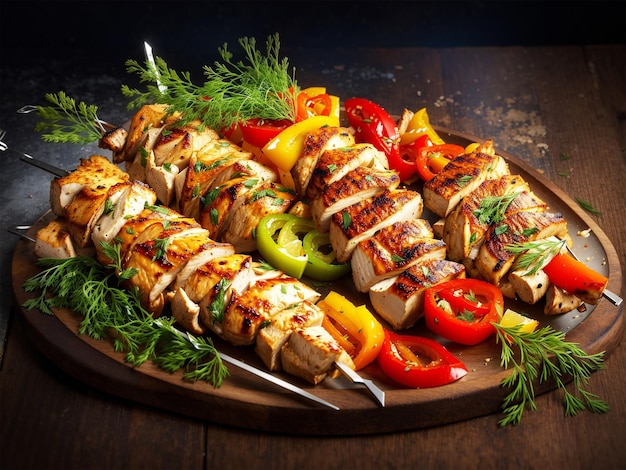 Brochettes de poulet