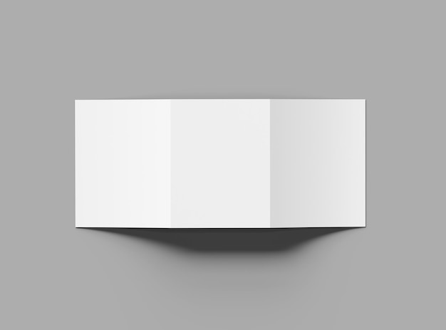 Brochure en 3D en taille de lettre blanche tripliée aux États-Unis