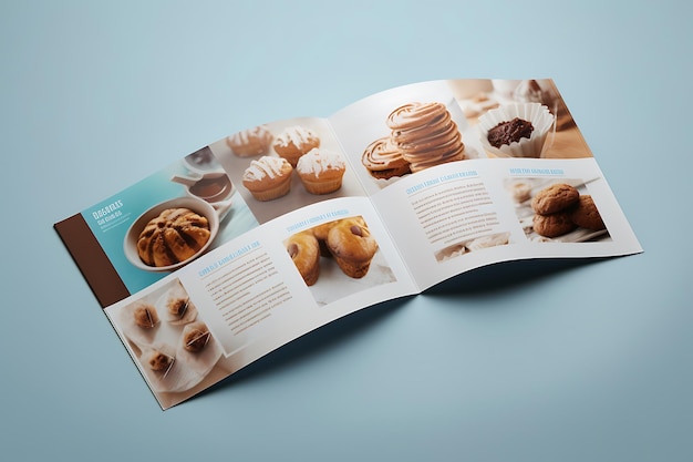 Brochure de boulangerie minimale