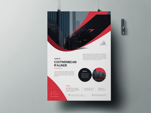 Brochure Design affiche flyer brochure couverture brochure espace de conception de mise en page pour modèle d'illustration vectorielle de fond photo en taille A4