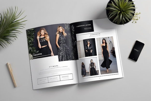 Photo brochure de lookbook de mode