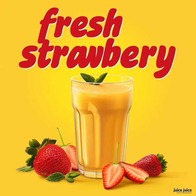brochure de promotion de boissons fraîches