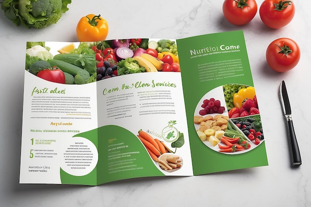 Photo brochure sur les services de nutrition et de diététique