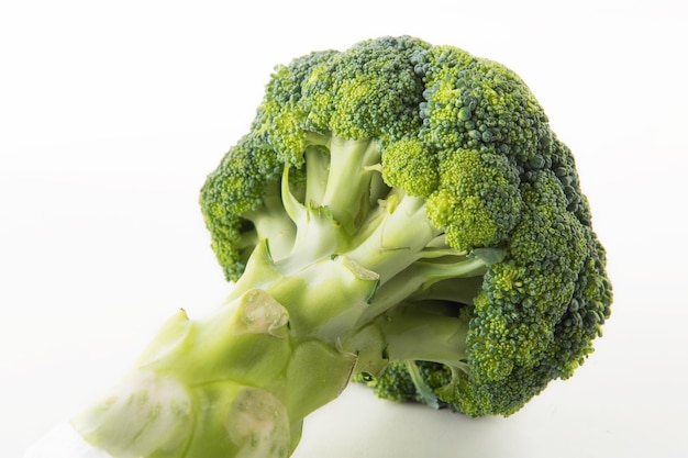 Brocoli sur fond blanc