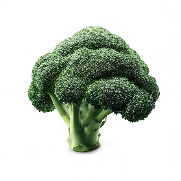 Brocoli sur fond blanc