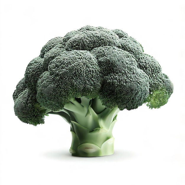 Brocoli sur fond blanc