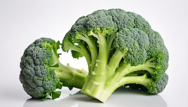 Brocoli frais isolé sur fond blanc