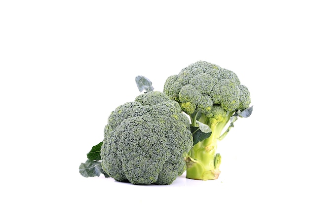 Brocoli isolé sur fond blanc