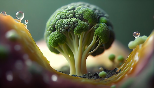 Photo brocoli mini monde fermer