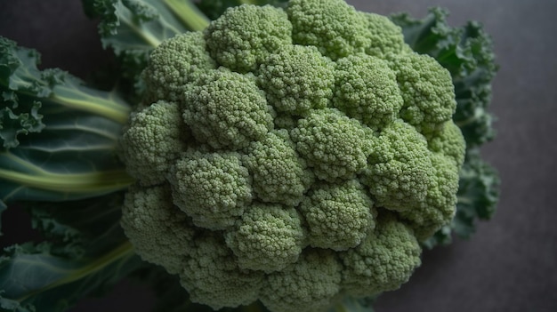 brocoli Vue de haut en bas