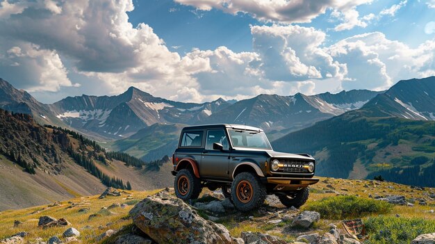 Photo bronco dans les montagnes