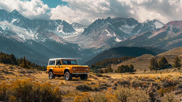 Bronco dans les montagnes