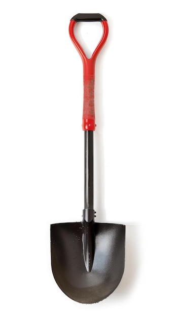 Photo une brosse avec une brosse rouge sur elle est en face d'un fond blanc