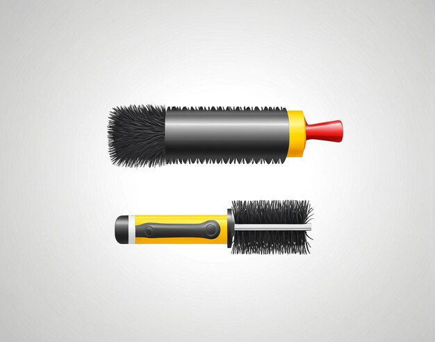 une brosse et une brosse