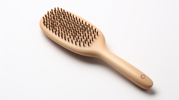 brosse à cheveux avec un design ergonomique isolé sur fond blanc