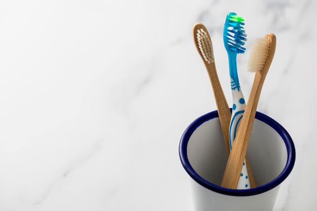 Brosse à dents écologique en bambou naturel et en plastique Articles durables sans plastique