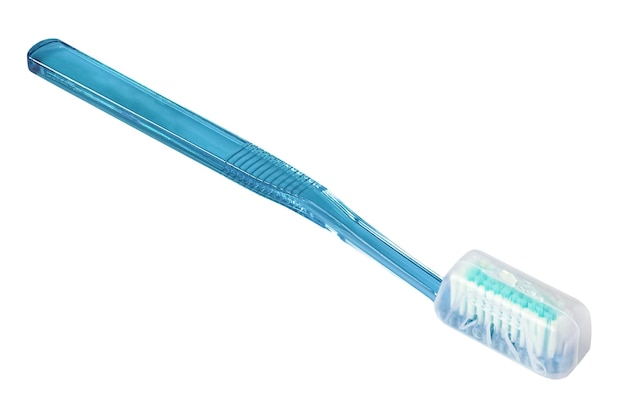Photo brosse à dents isolé sur fond blanc
