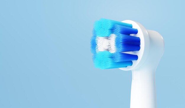 Photo brosse à dents sonique ou électrique intelligente moderne, rendu 3d des soins bucco-dentaires