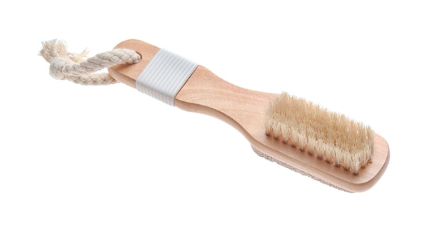 Photo brosse de massage isolé sur blanc