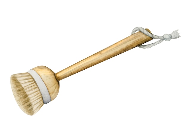 Une brosse en or et argent avec un manche en argent.