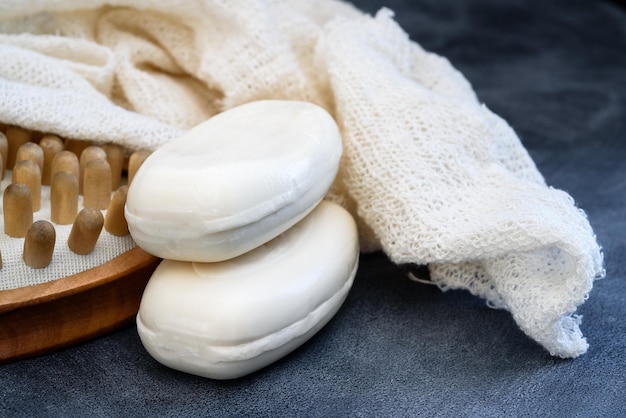 Brosse à savon de toilette et accessoires de bain en tissu éponge