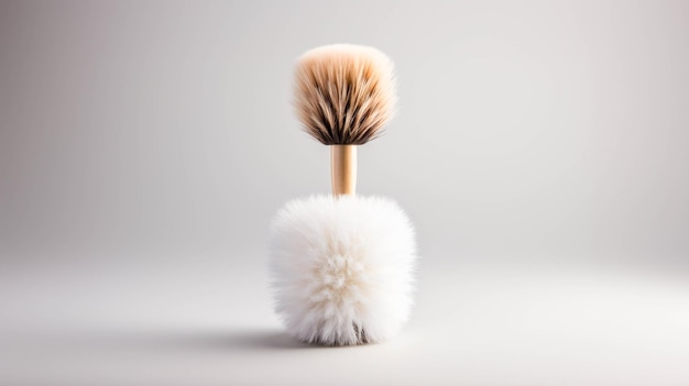 Brosse de toilette sur fond blanc