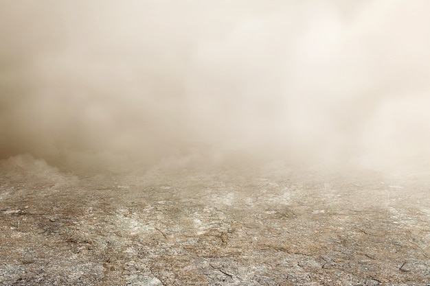 Brouillard épais avec fond blanc