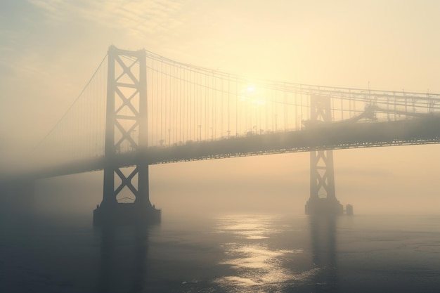 Brouillard sur les ponts emblématiques