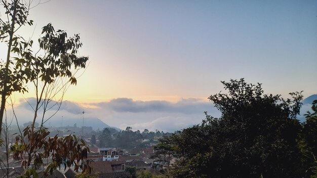 le brouillard traverse la ville.