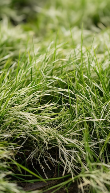 Broussailles d'herbe réalistes avec détails de craie flous