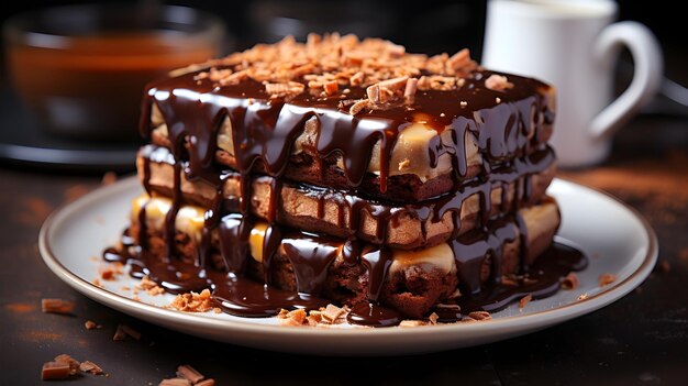 Brownie au chocolat et sirop fondant